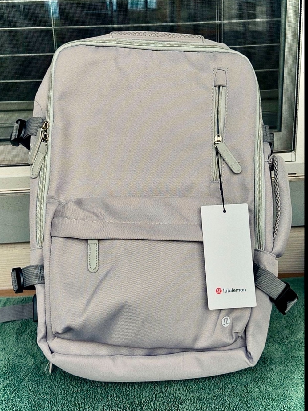 Lululemon Light Gray Large Backpack - NEW!